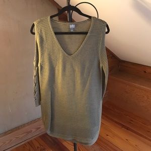 Soho NY & Company Jeans Beige Sweater, EUC, XS